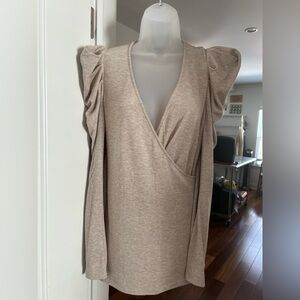 ANN TAYLOR Puff Sleeve Knit Top